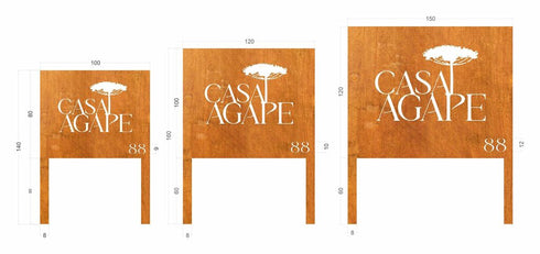 Placa con logotipo - Landscape