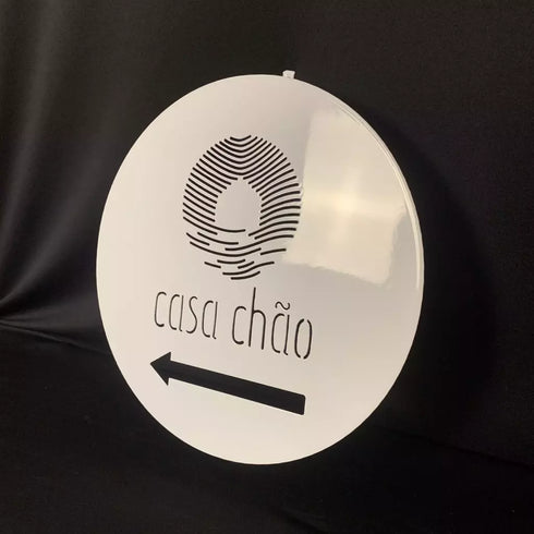 Placa con logotipo (circular) - Verano