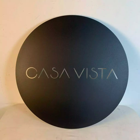 Placa con logotipo (circular) - Verano