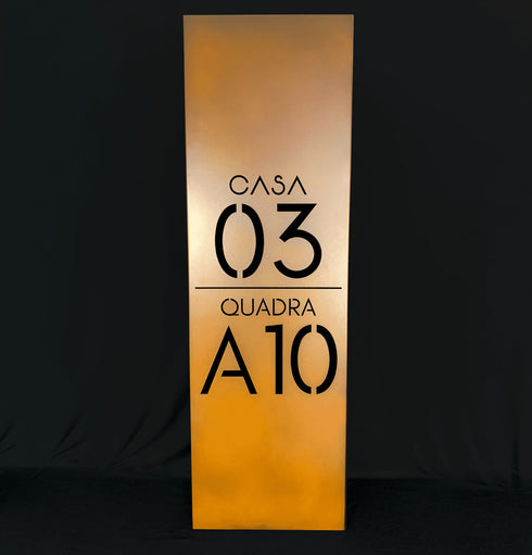 Placa Numérica - Casa Trevo (aka 03)