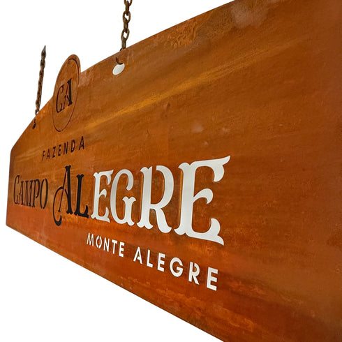 Letrero de la Finca de las Cordilleras