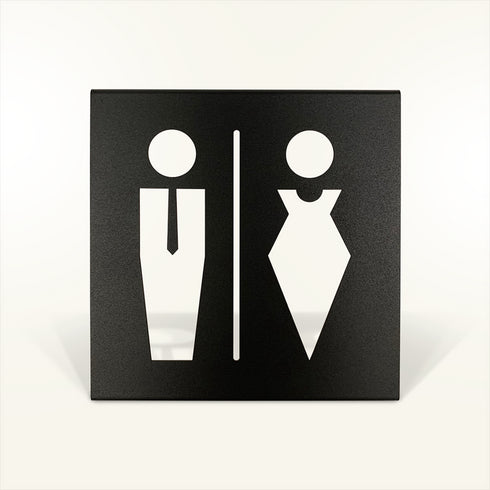 Placa de señal de orientación masculina/femenina