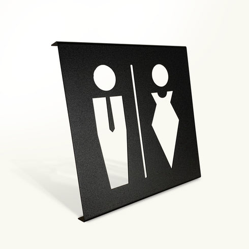 Placa de señal de orientación masculina/femenina