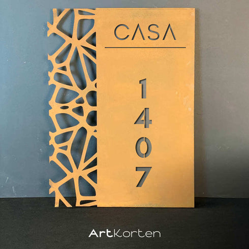 Placa Numérica - Garden