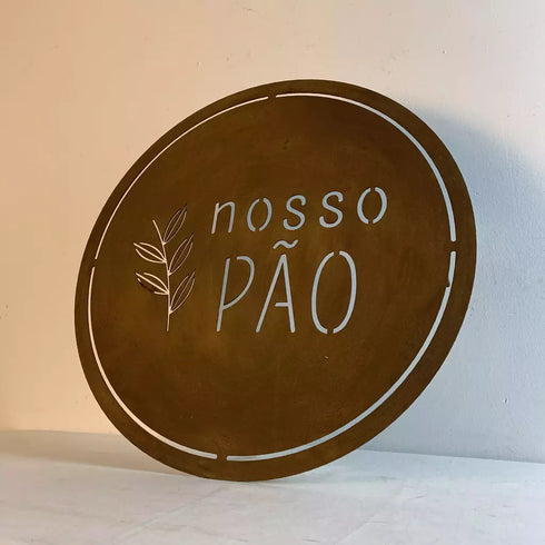 Placa con logotipo (circular) - Verano