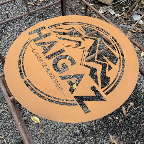 Placa con logotipo (circular) - Verano