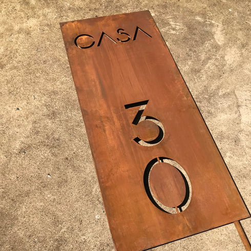 Placa Numérica - Trinity (casa 30)