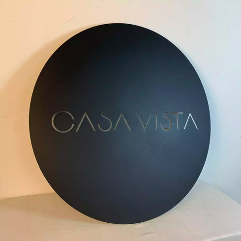 Placa con logotipo (circular) - Verano