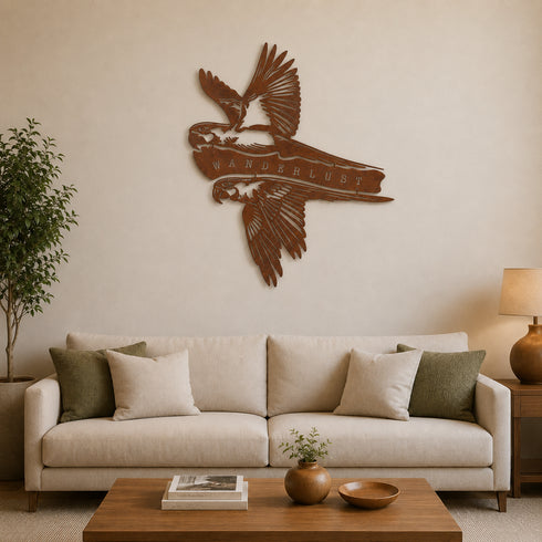 Escultura de Parede — Araras Wanderlust