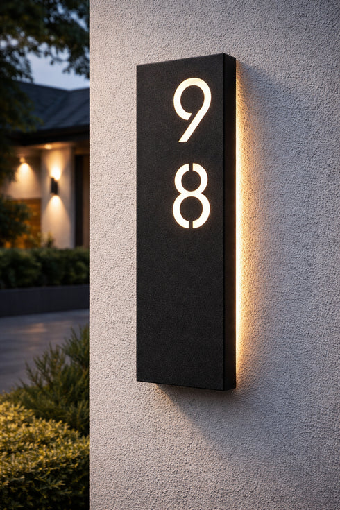 Placa Numérica - Canto