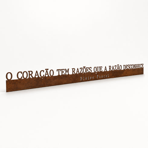 Frase - O coração tem razões — Blaise Pascal