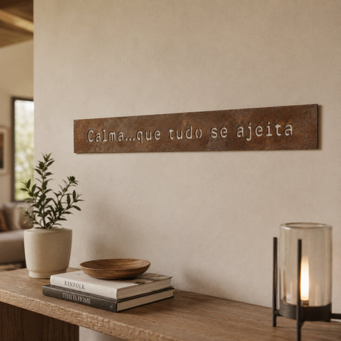 Frase - Calma...que tudo se ajeita