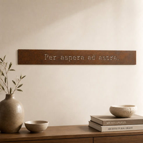Frase - Per aspera ad astra.