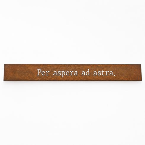 Frase - Per aspera ad astra.