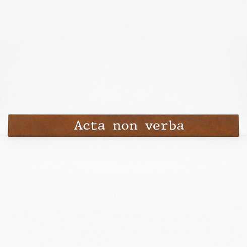 Frase - Acta non verba