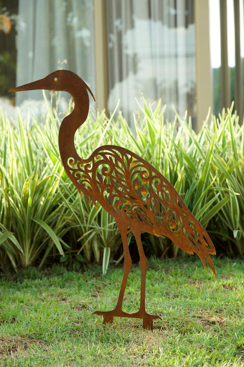 Escultura de Jardim - Garça