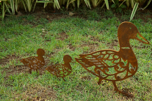Escultura de Jardim - Patos