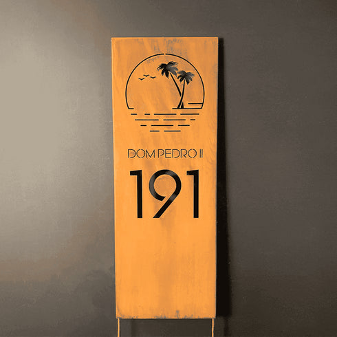 Placa Numérica - Dom Pedro Tropical