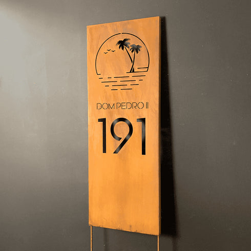 Placa Numérica - Dom Pedro Tropical