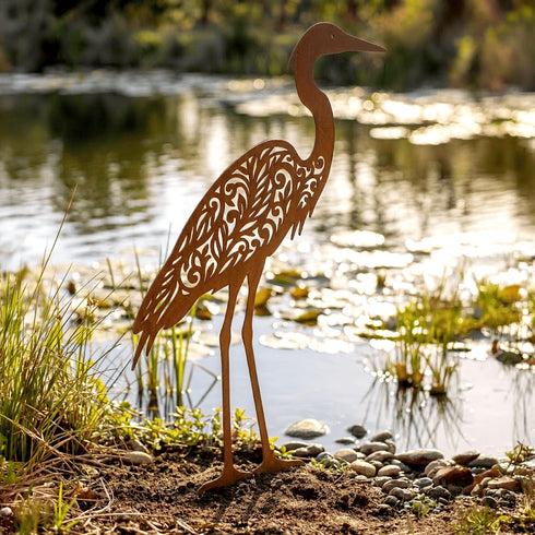 Escultura de Jardim - Garça