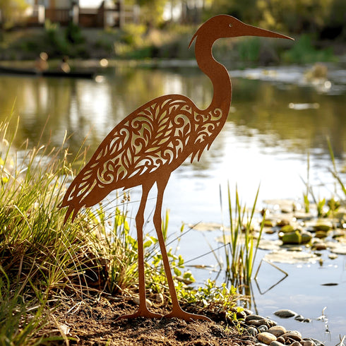Escultura de Jardim - Garça