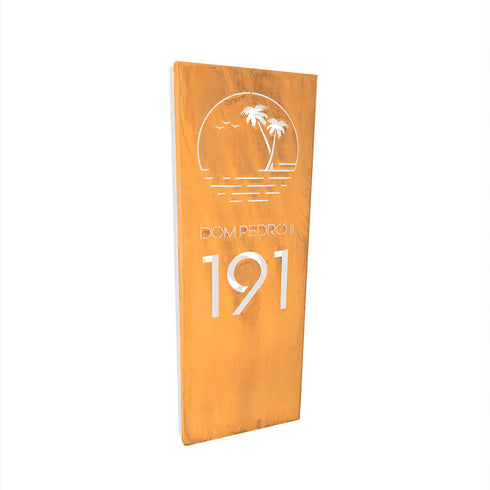 Placa Numérica - Dom Pedro Tropical