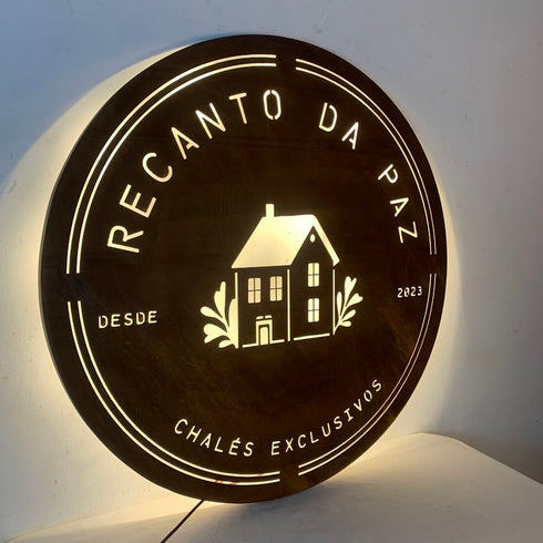 Placa Logo Redonda - Verano