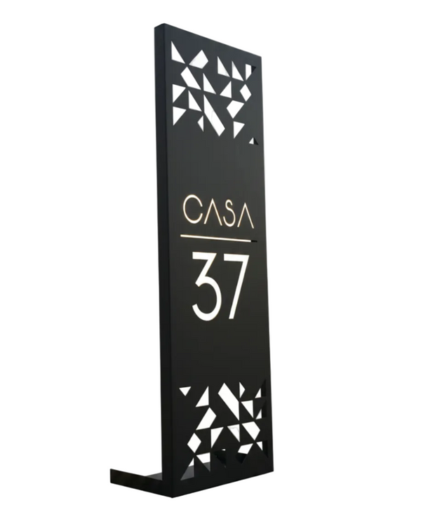Placa domiciliaria - Rasgos