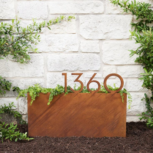 Cachepot Numérico para jardim