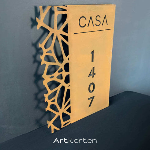 Placa Numérica - Garden