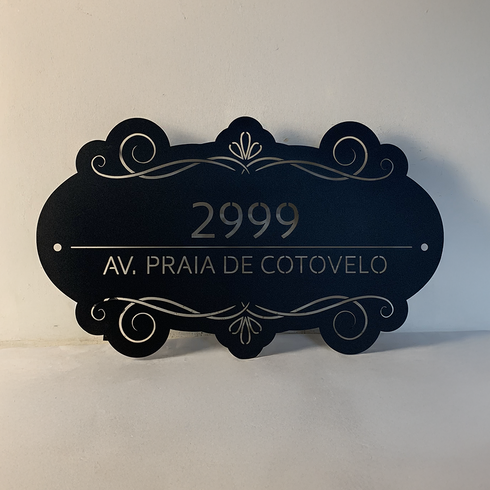 Placa Numérica - Barroca