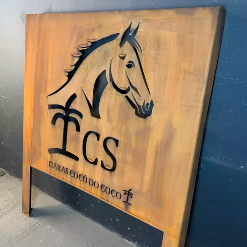 Placa con logotipo - Landscape