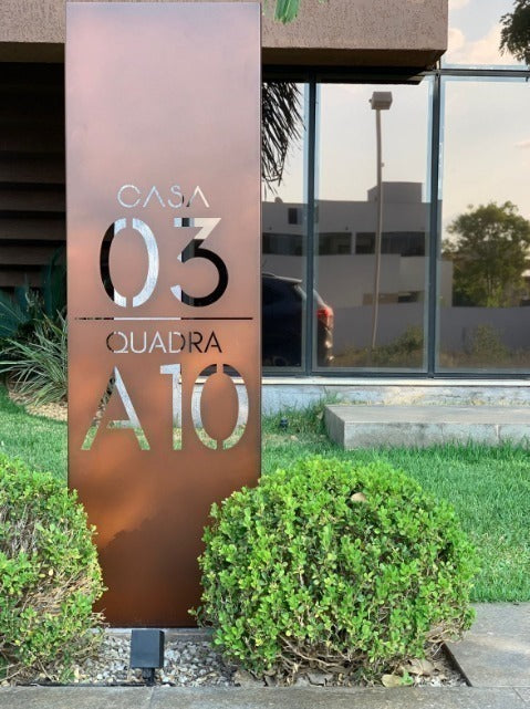 Placa Numérica - Casa Trevo (aka 03)