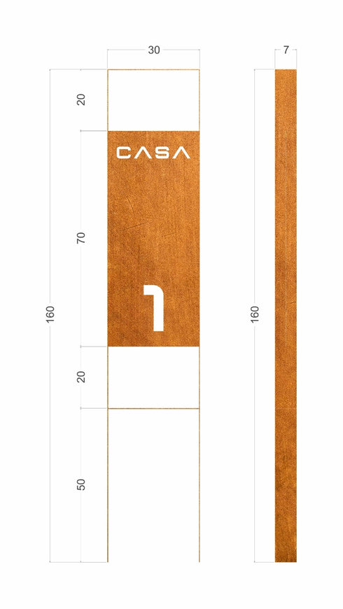 Placa domiciliaria La Casa Verse