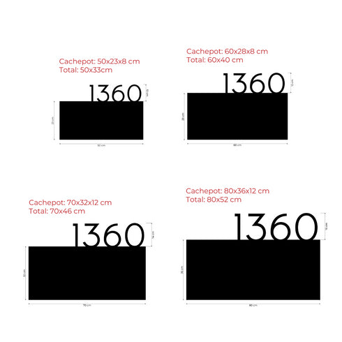 Cachepot Numérico para jardim