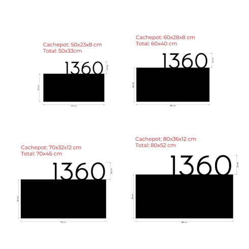 Cachepot Numérico para Jardim - Florença