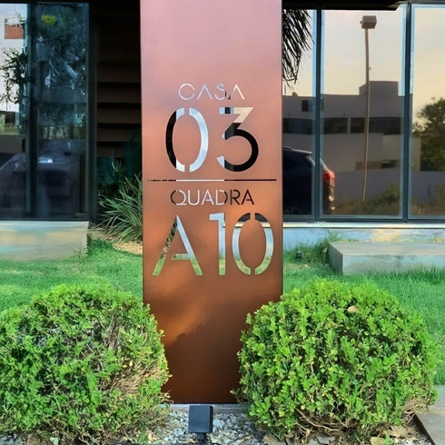 Placa Numérica - Casa Trevo (aka 03)