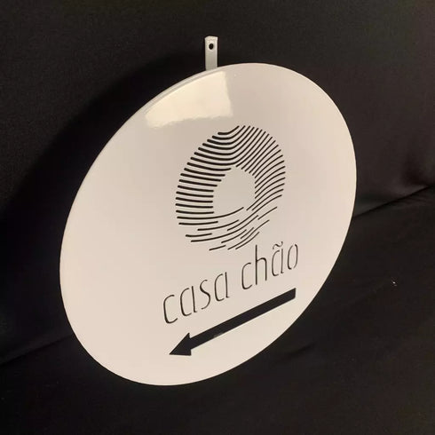 Placa con logotipo (circular) - Verano