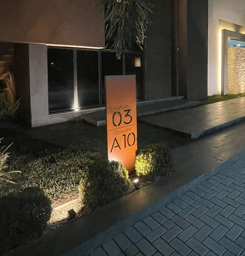 Placa Numérica - Casa Trevo (aka 03)