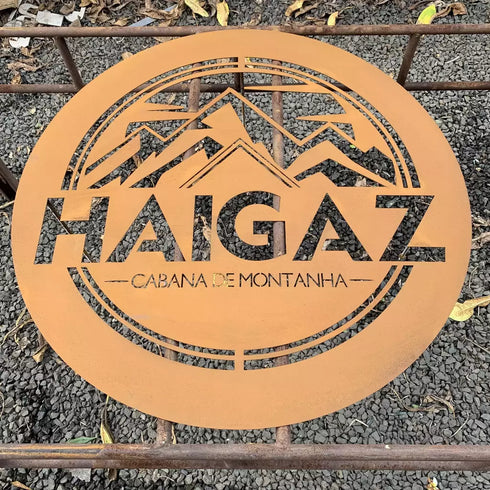 Placa con logotipo (circular) - Verano