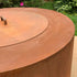 Lareira Circular em aço corten - One