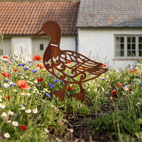 Escultura de Jardim - Patos