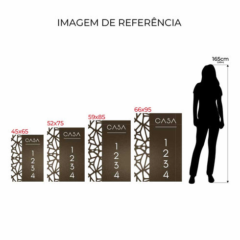 Placa Numérica - Garden