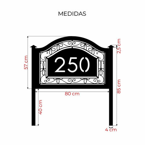 Placa Numérica - Vine