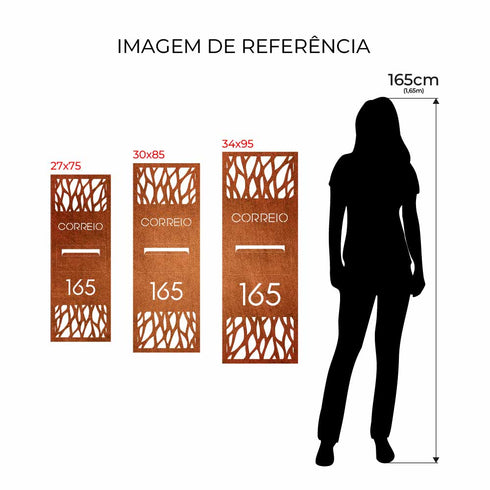 Caixa de Correio Traços - Parede