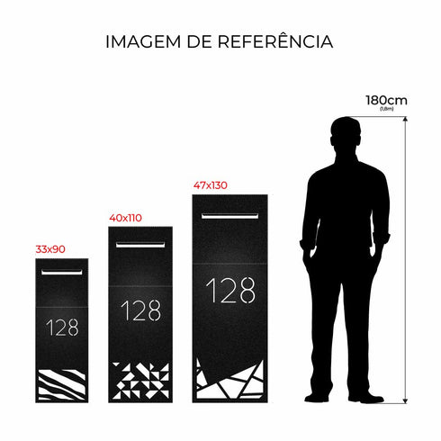Caixa de Correio Traços Line - Jardim