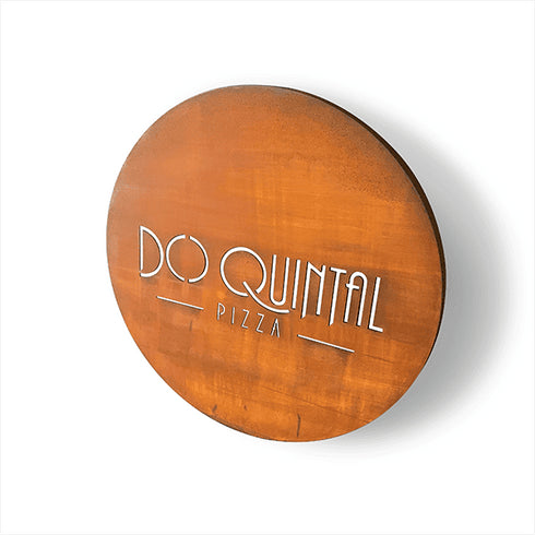 Placa con logotipo (circular) - Verano