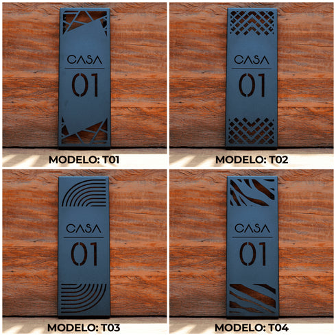 Placa Numérica - Traços